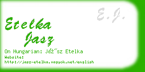 etelka jasz business card